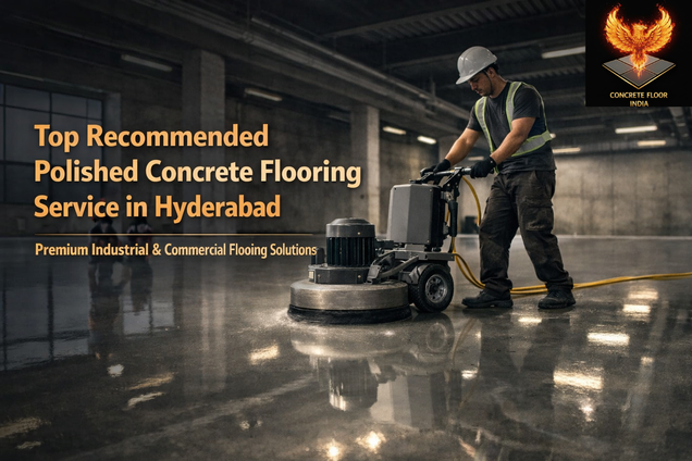 polished concrete flooring service in Hyderabad