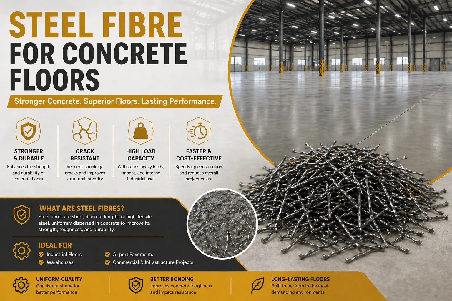 Steel FIbre for Concrete FLoors