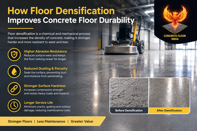 How Floor Densification Improves Concrete Floor Durability